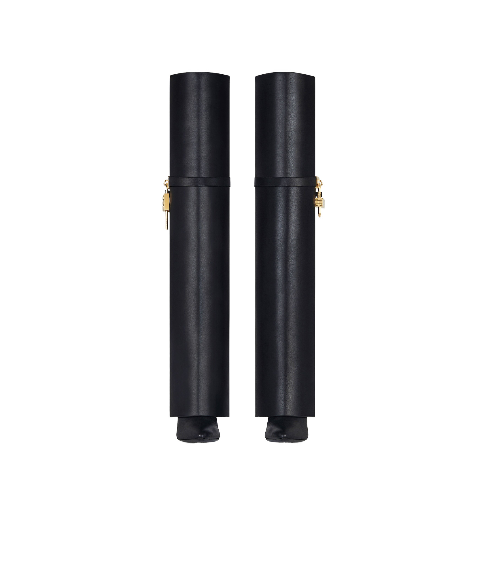 Givenchy Shark Lock Stiletto Over-the-knee Boots In Satin In Black