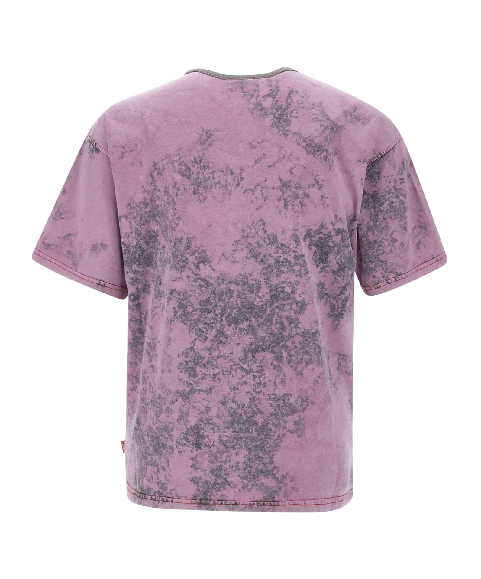 Diesel Graphic Print Raglan Shoulders T-shirt In Pink