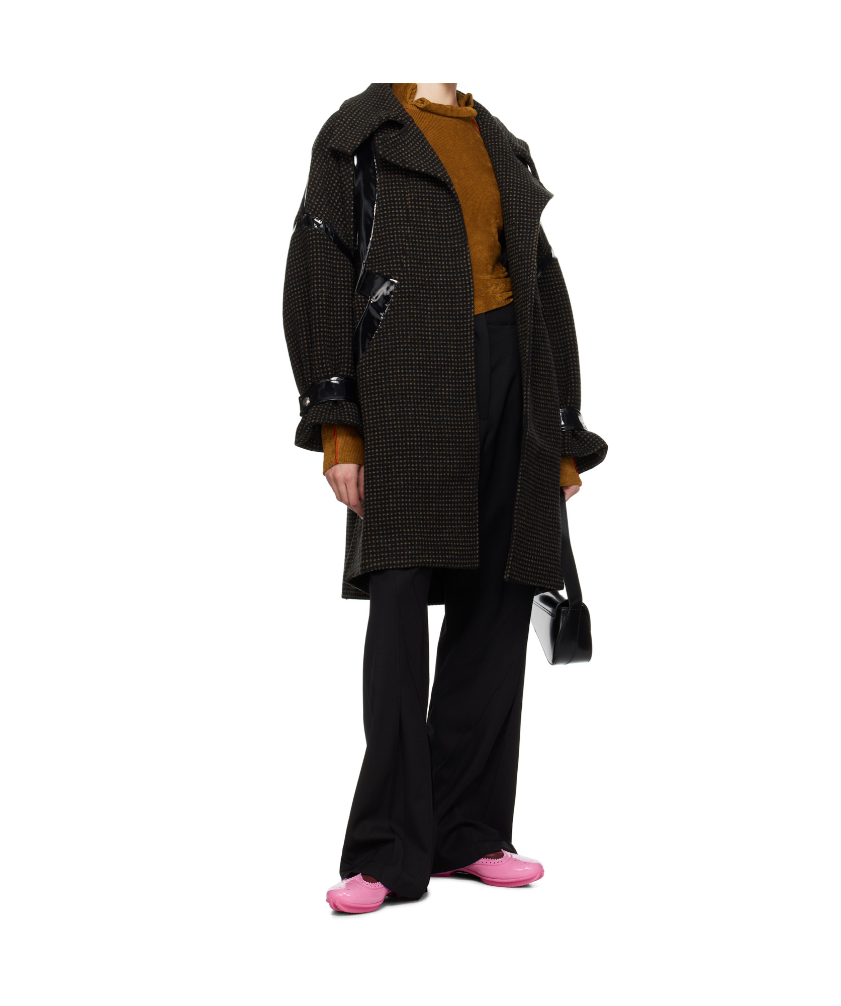 Kiko Kostadinov Long-sleeved Coat In Black