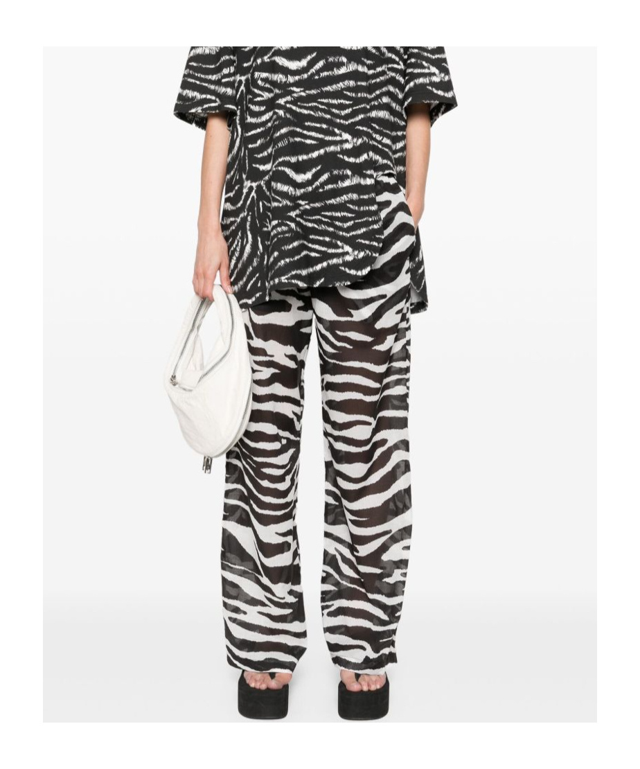 Shop Attico Print Sheer Trousers