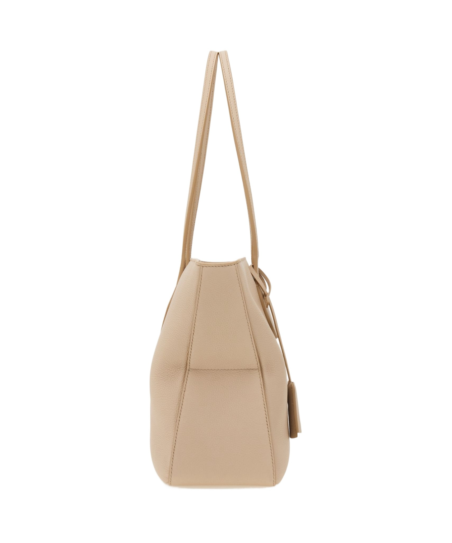 Shop Ferragamo Logo Stamp Tote Bag In Nude