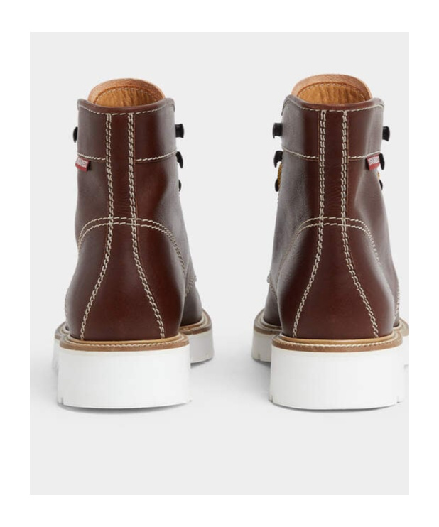 Dsquared2 Leather High Boots In Brown