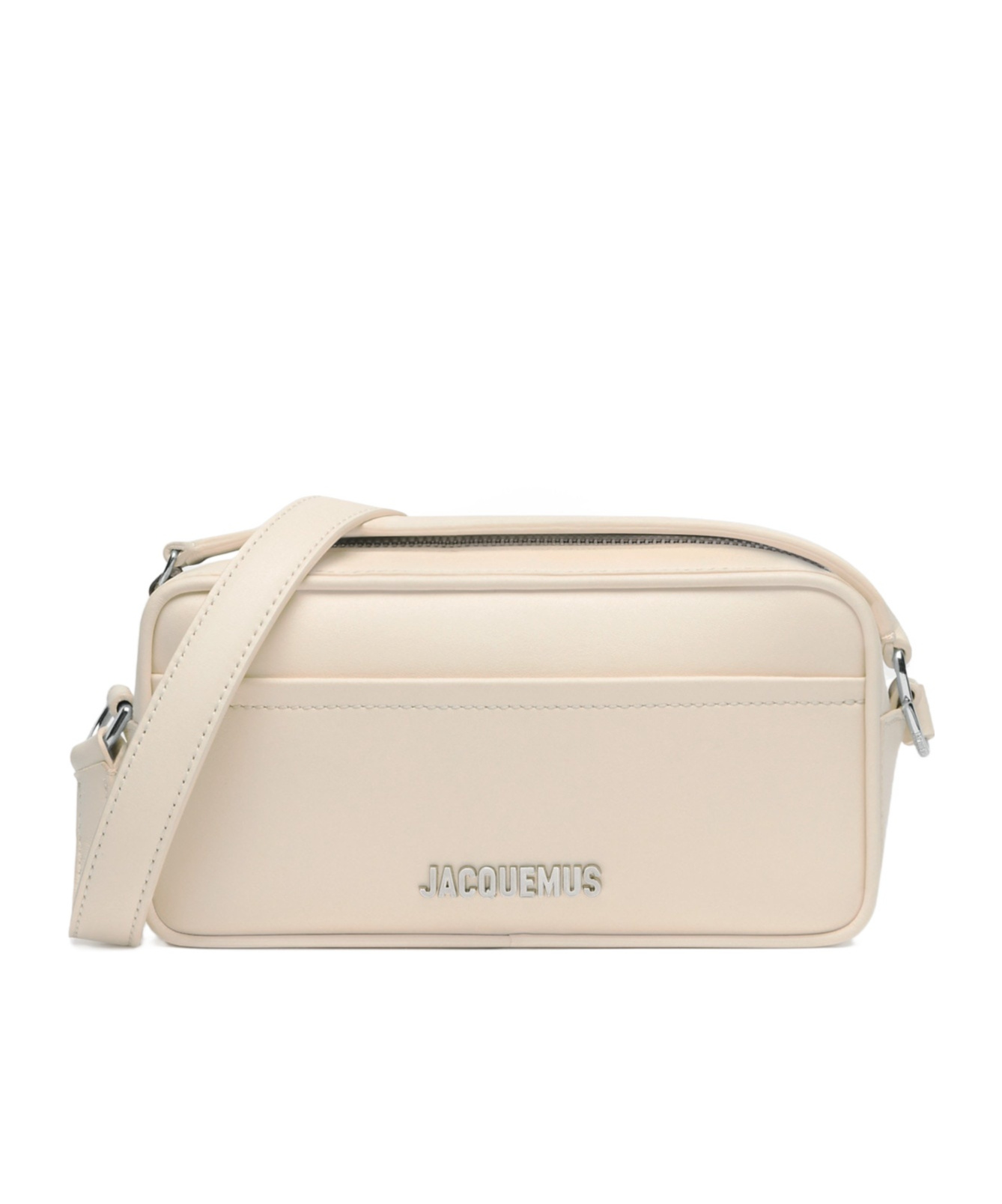 Jacquemus Zippered Crossbody Bag In Nude