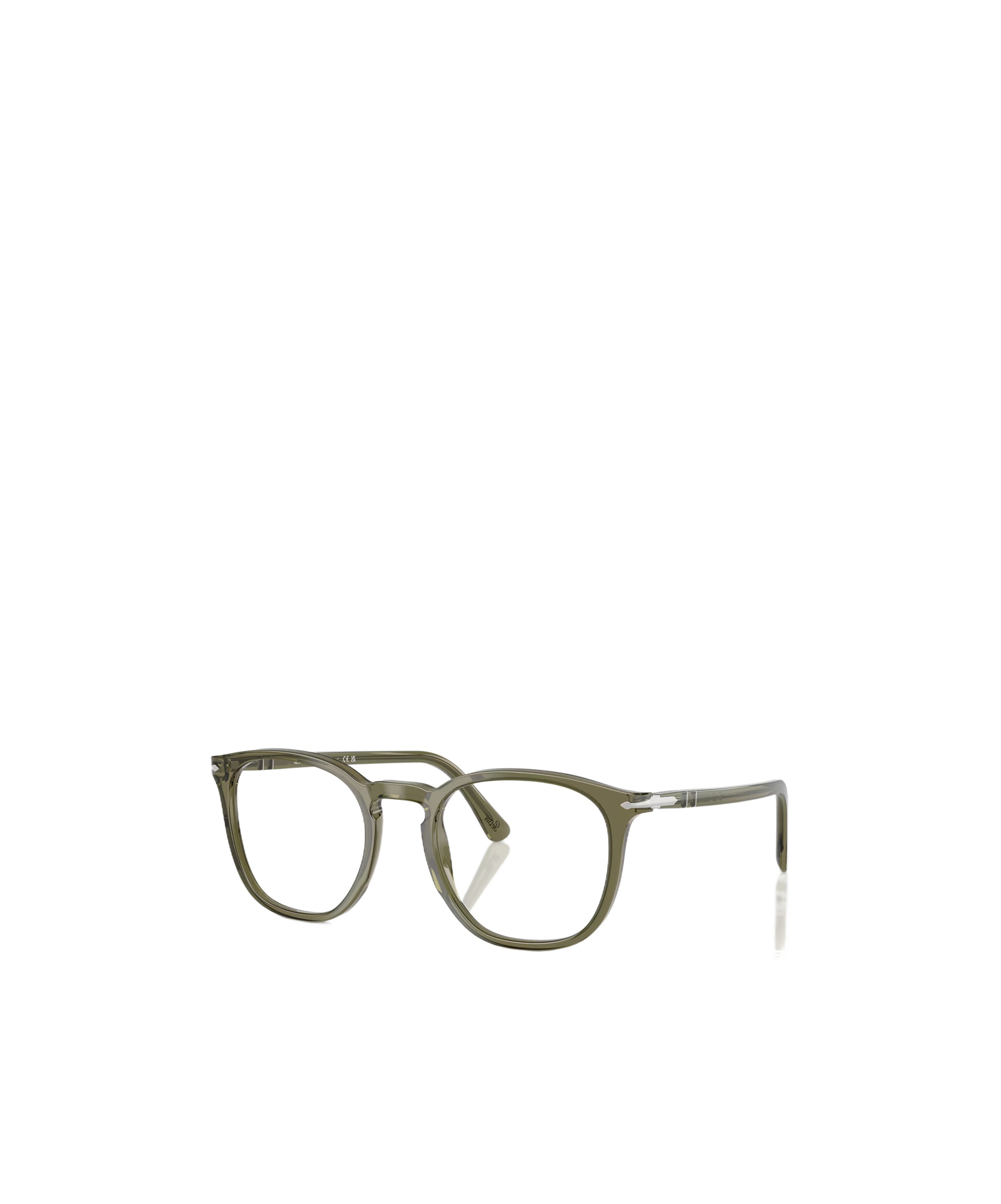 Persol Round Frame Glasses In Green