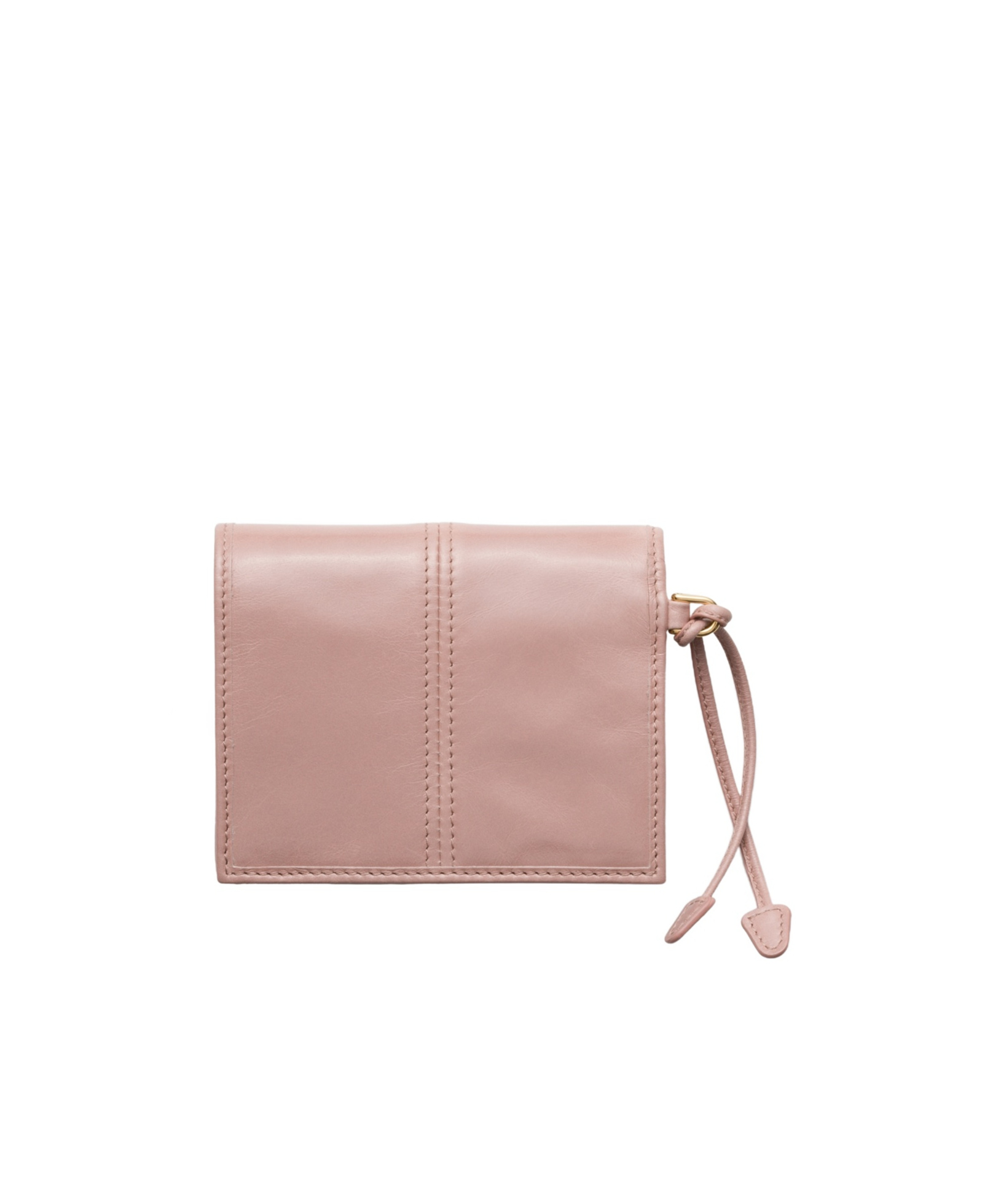 Prada Small Leather Wallet In Rose Bengal