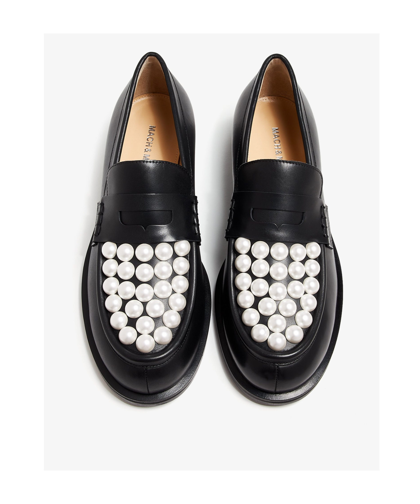 Mach&mach Mach & Mach Flat Shoes In Black