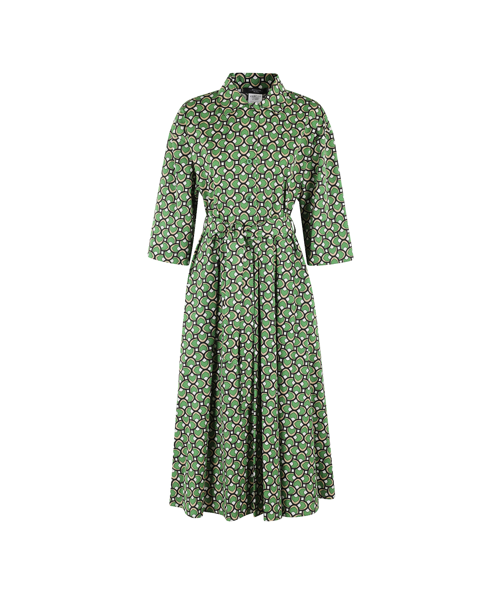 Weekend Max Mara Women's Varenna Printed Shirtdress In Green