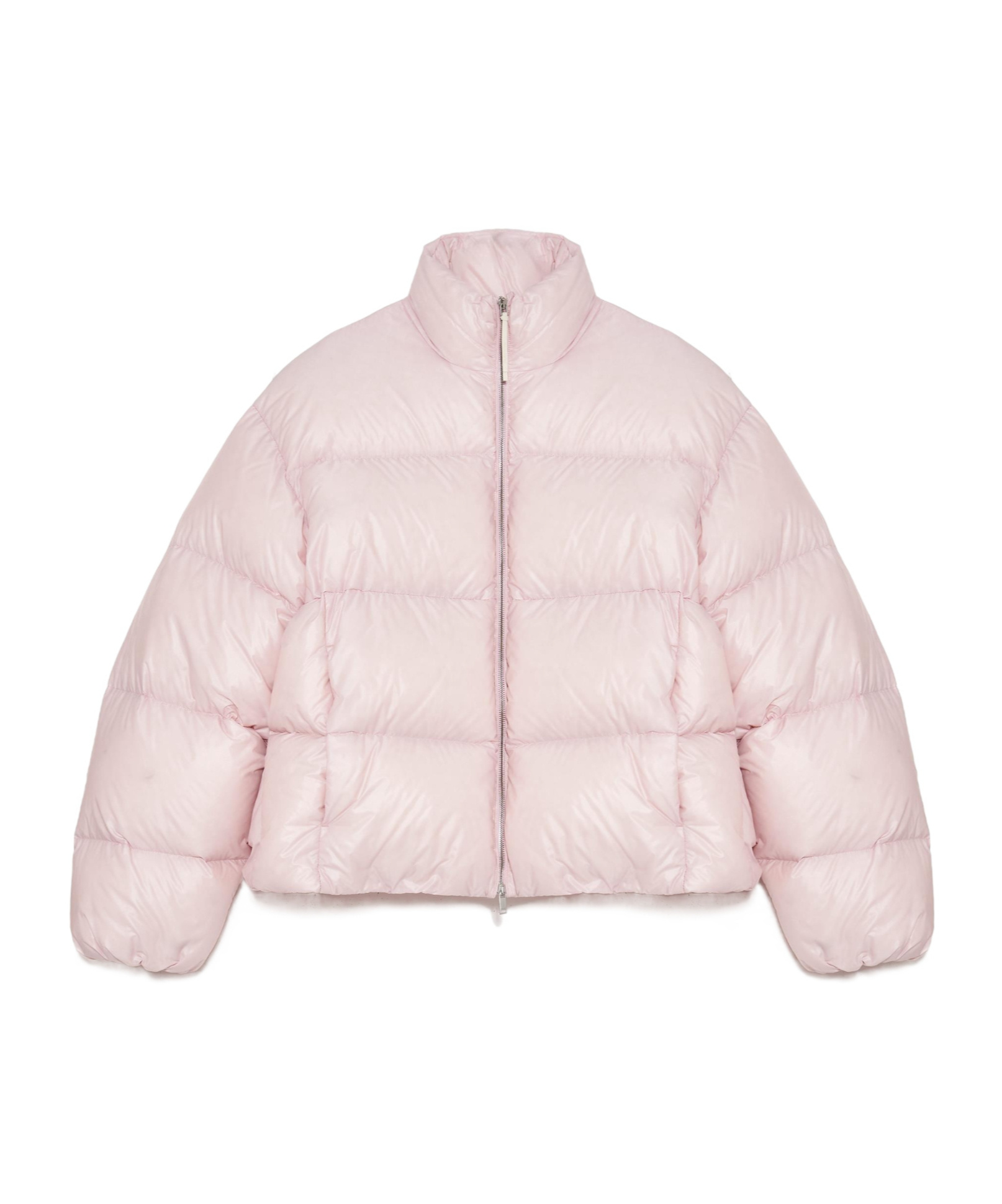 Jil Sander Long-sleeved Down Jacket In Pink