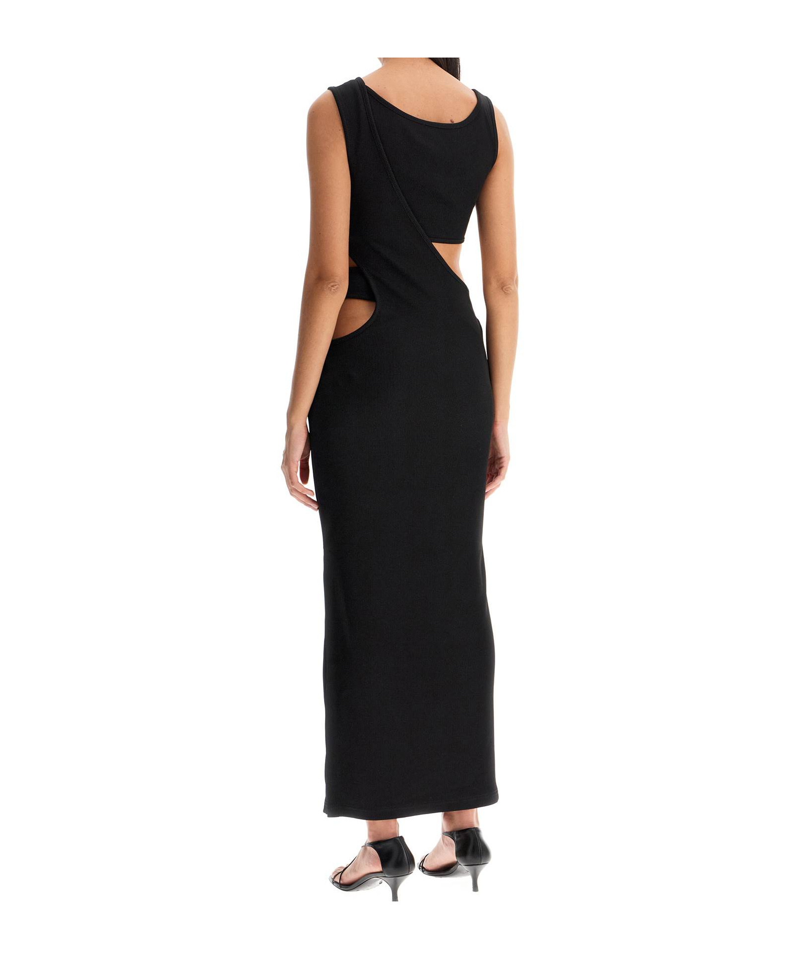 Christopher Esber Long Layered Effect Maxi Dress In Black