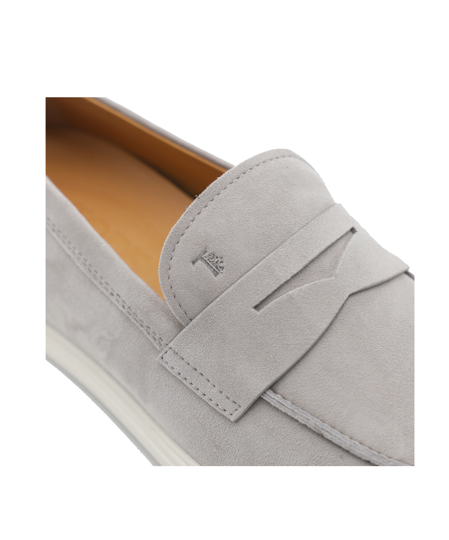 Tod's Lace-up Suede Almond Toe Rubber Sole Shoes In Gray