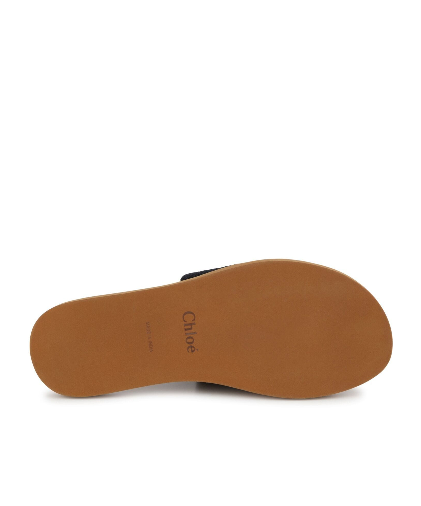 Shop Chloé Kids Logo-printed Slip-on Sandals In Brown