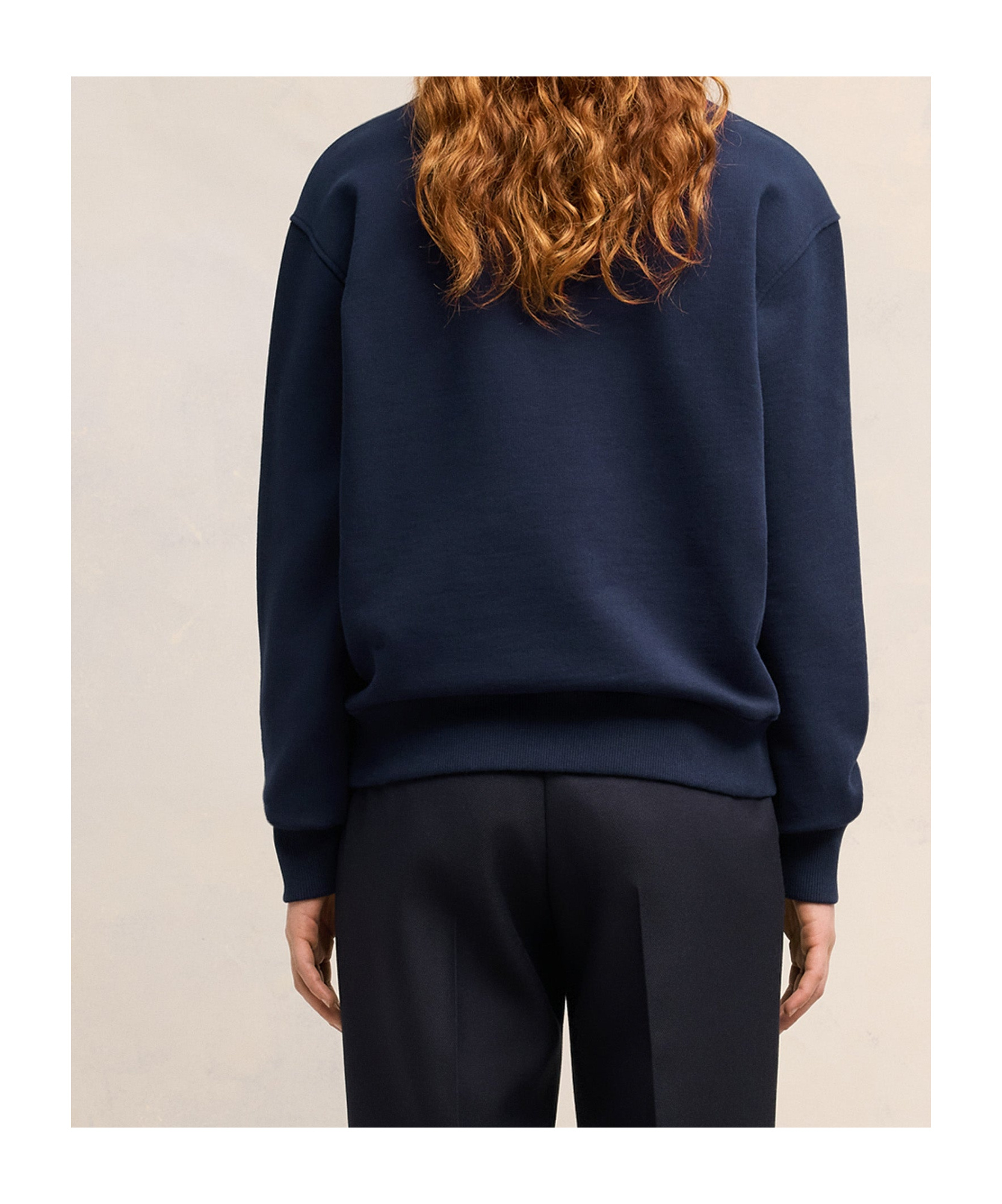 Ami Alexandre Mattiussi Long-sleeved Sweater In Black