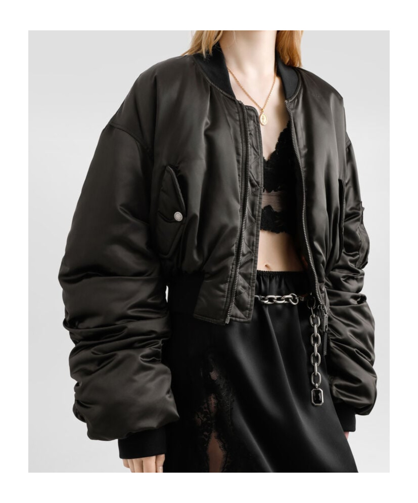 Dolce & Gabbana Nylon Canvas Over Jacket In Black