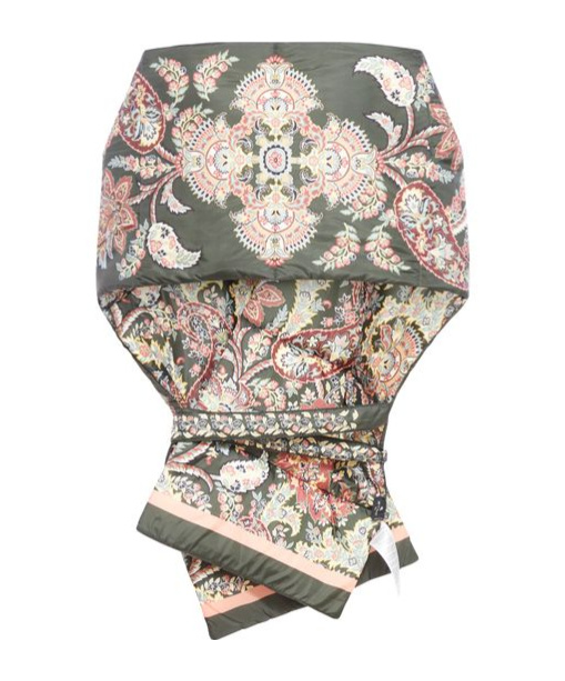 ETRO ETRO GRAPHIC PRINTED TIED-WAIST PADDED COAT