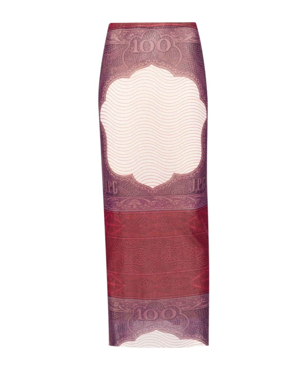 Jean Paul Gaultier Graphic-print Pencil Skirt In Multi