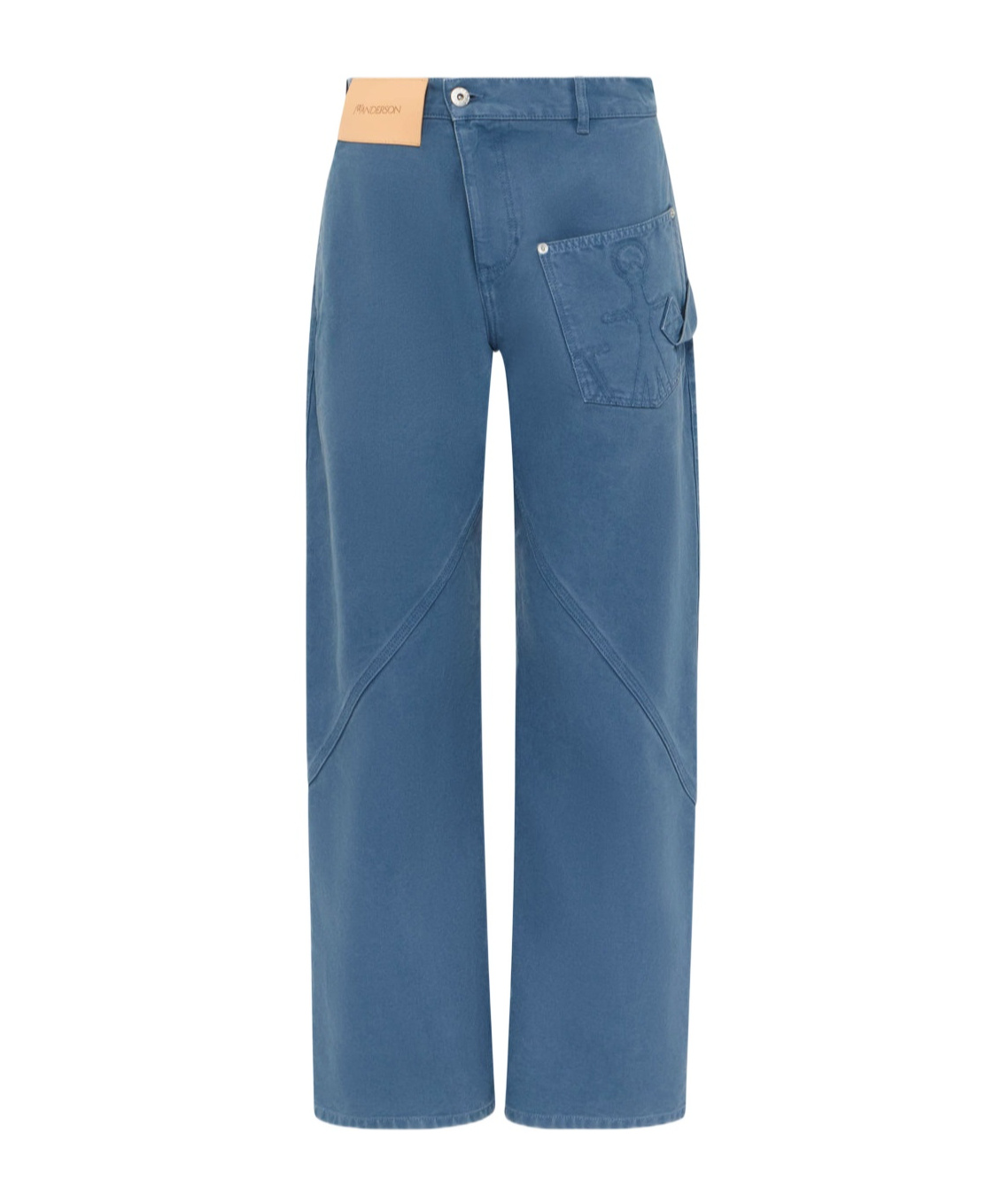 Jw Anderson Twisted Workwear Trousers In Blue