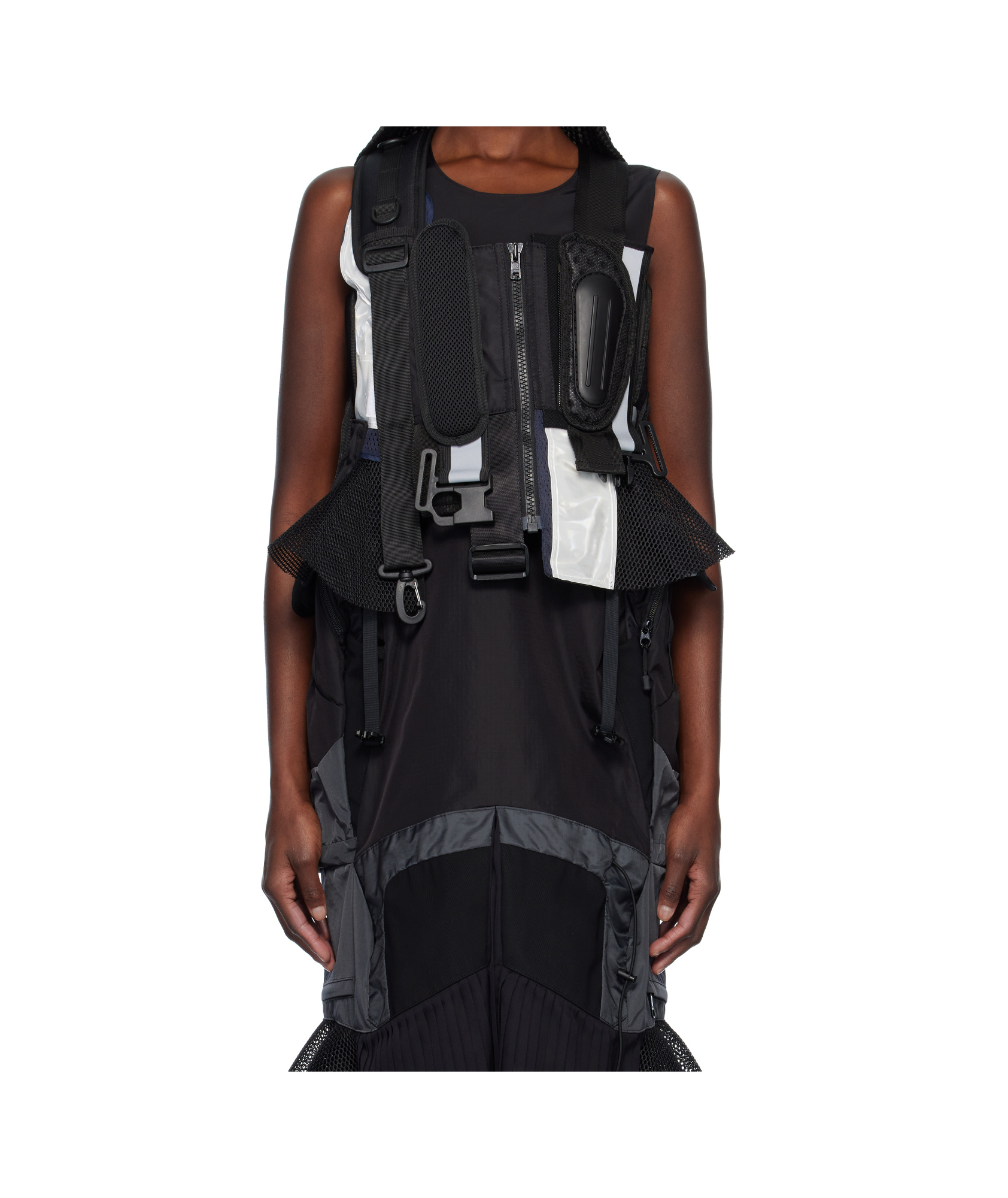 Junya Watanabe Black Komine Protector Paneled Vest In Black