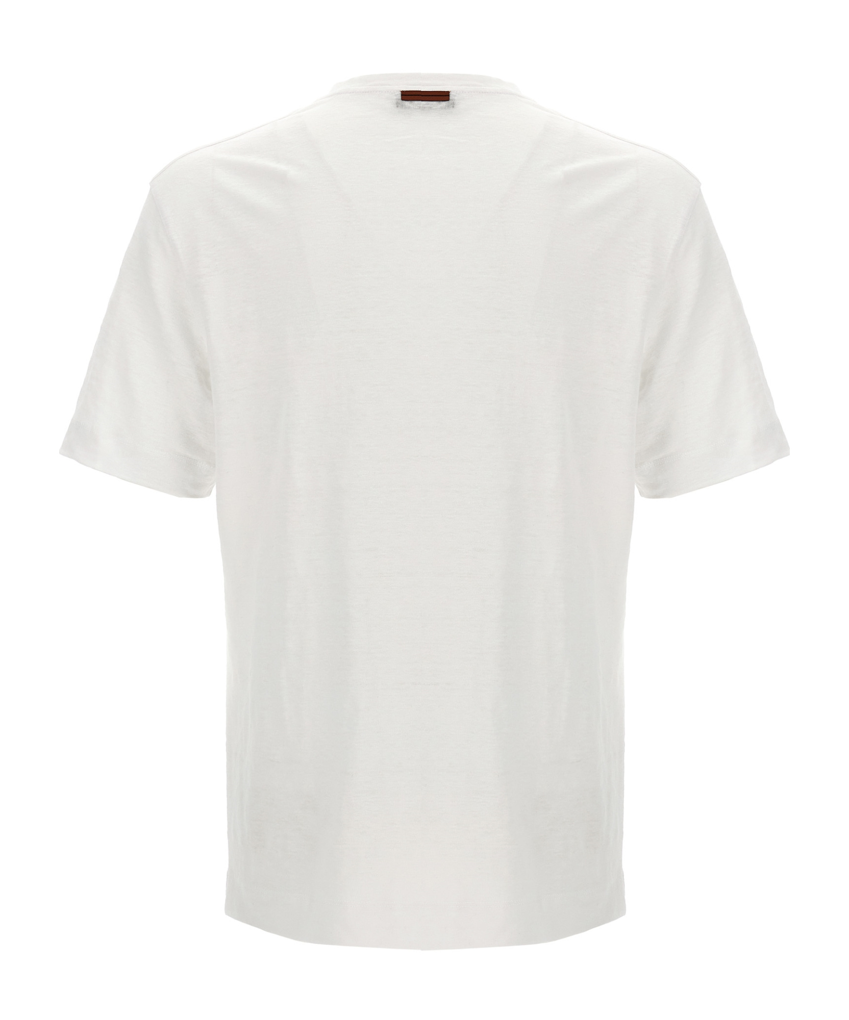Shop Zegna Semi-sheer Linen T-shirt In White
