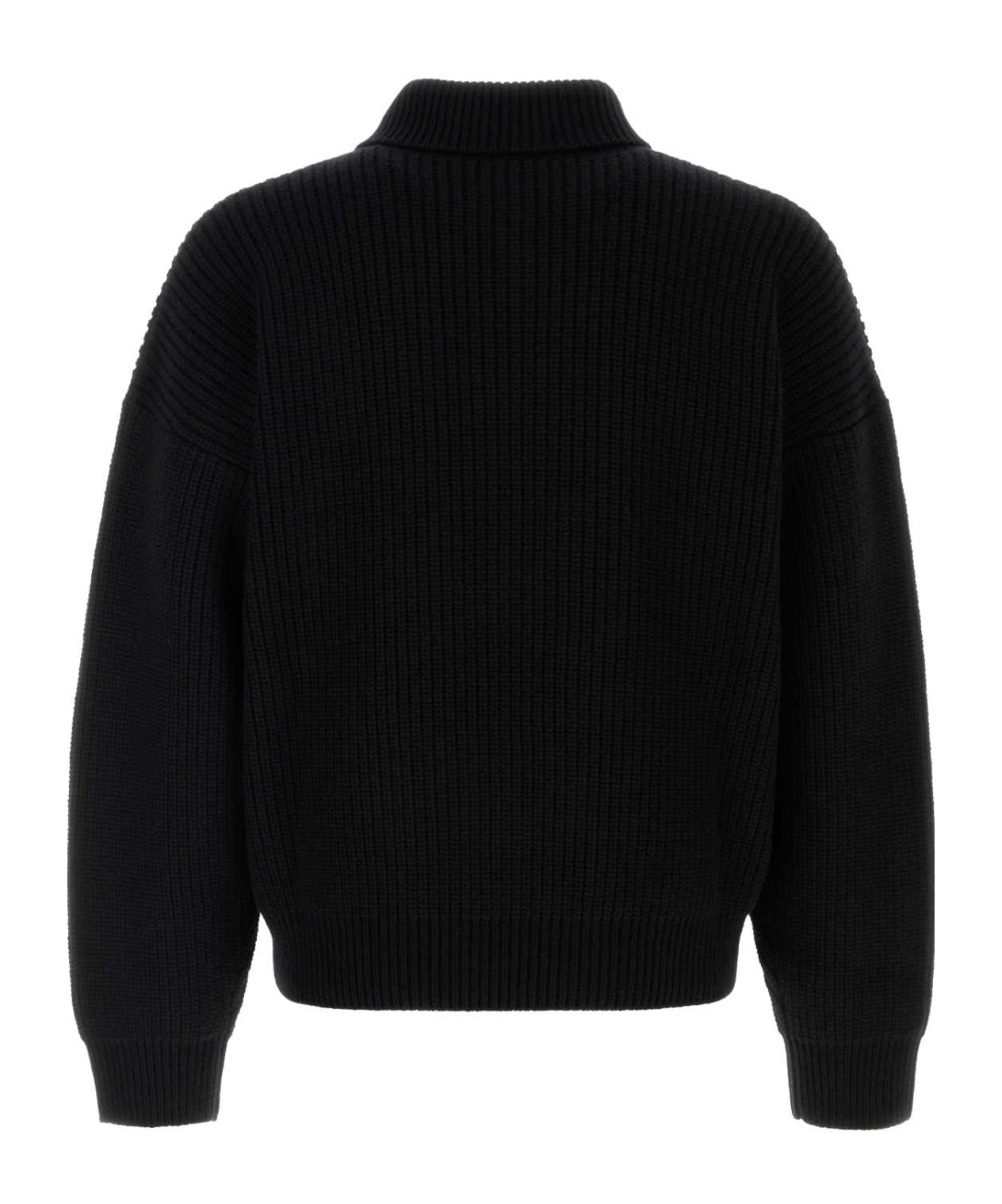 Bottega Veneta Sweater Wool Blend High Collar In Black