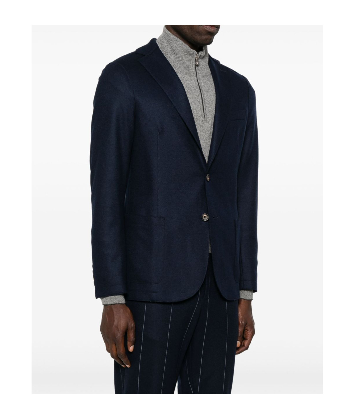 Eleventy Single-breasted Blazer In Blue