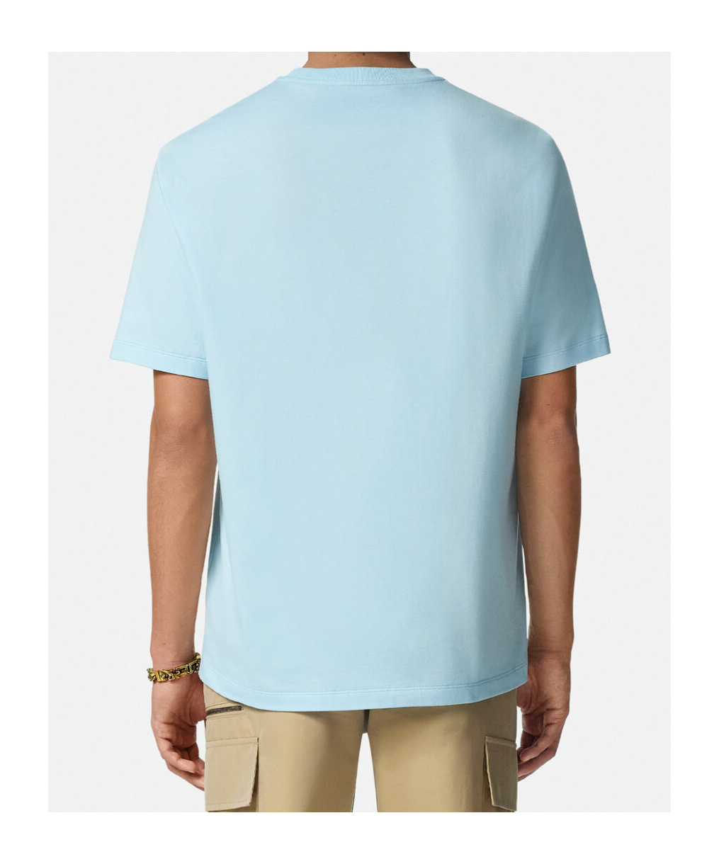Versace Short-sleeved T-shirt In Blue