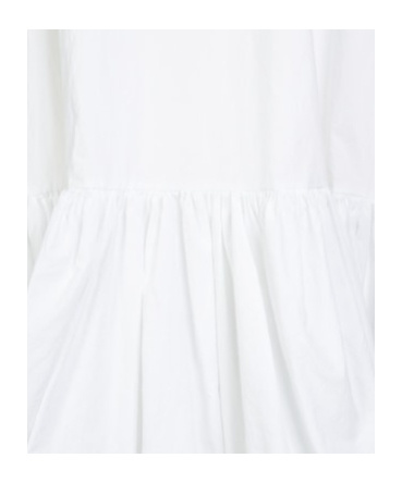 THE ROW TADAO MEDIUM LENGTH DRESS WITH LOTUS LEAF RIM