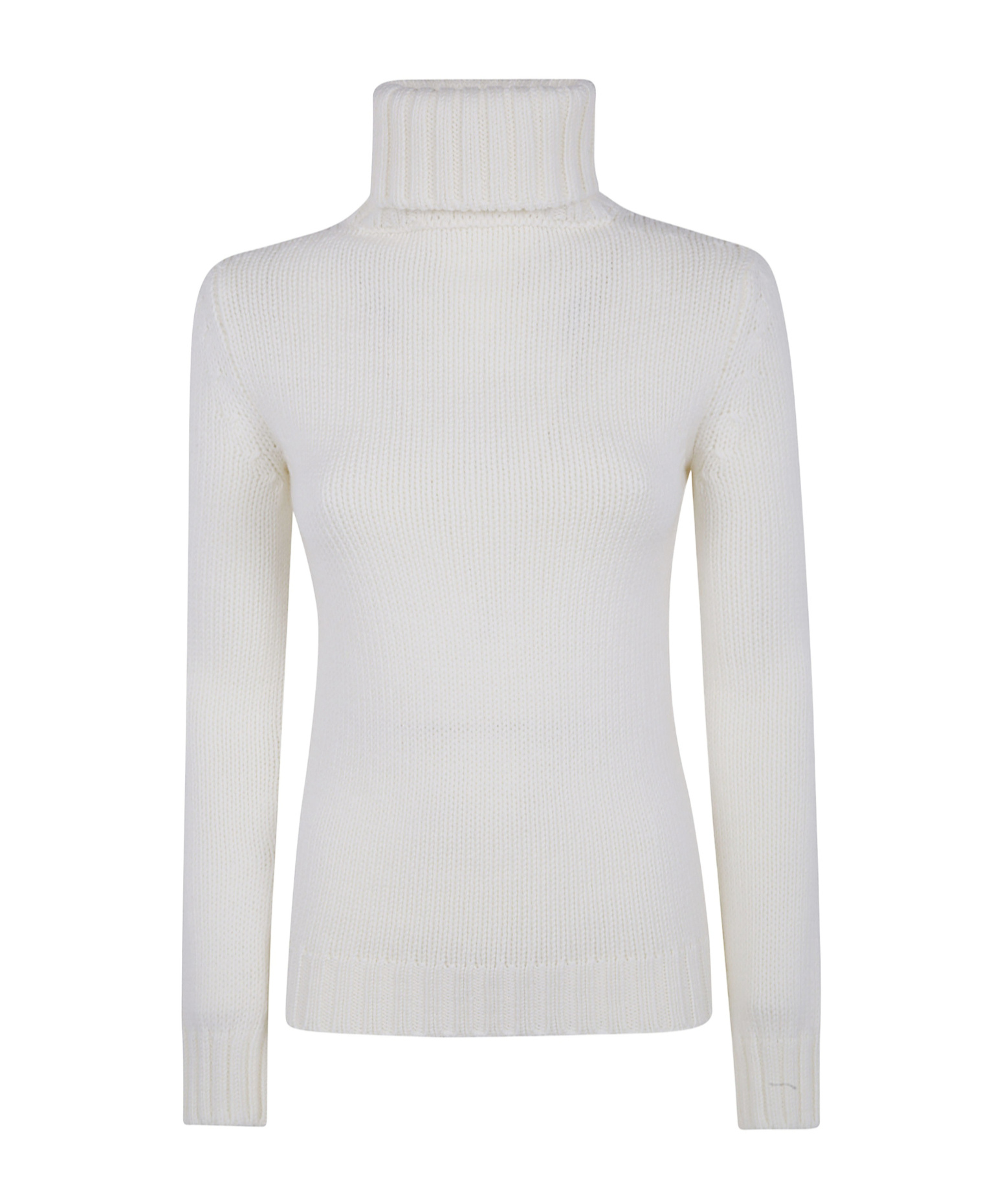 Baserange Ribbed Turtleneck Sweater In White