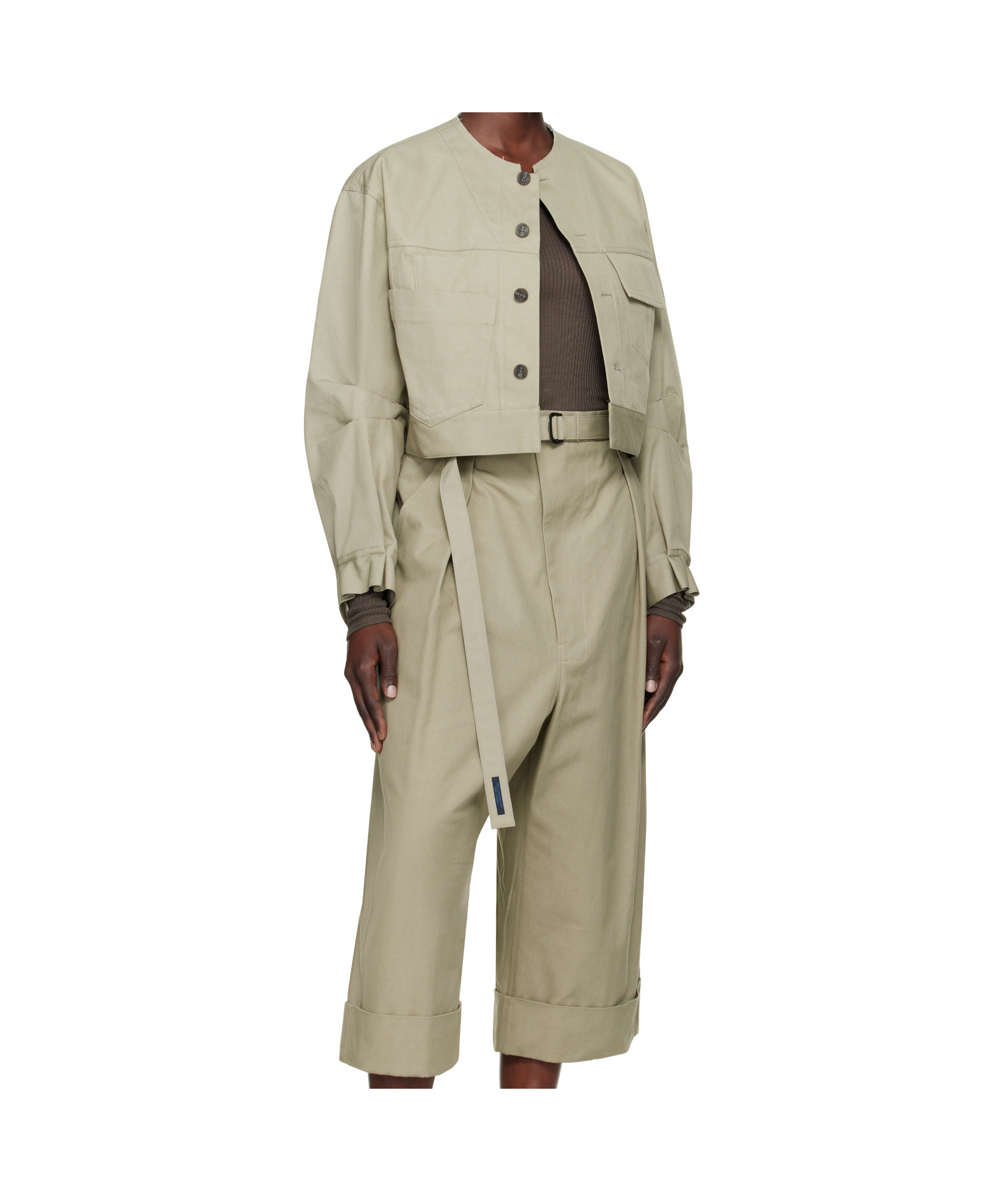 Yohji Yamamoto Jacke Aus Baumwolle In Nude