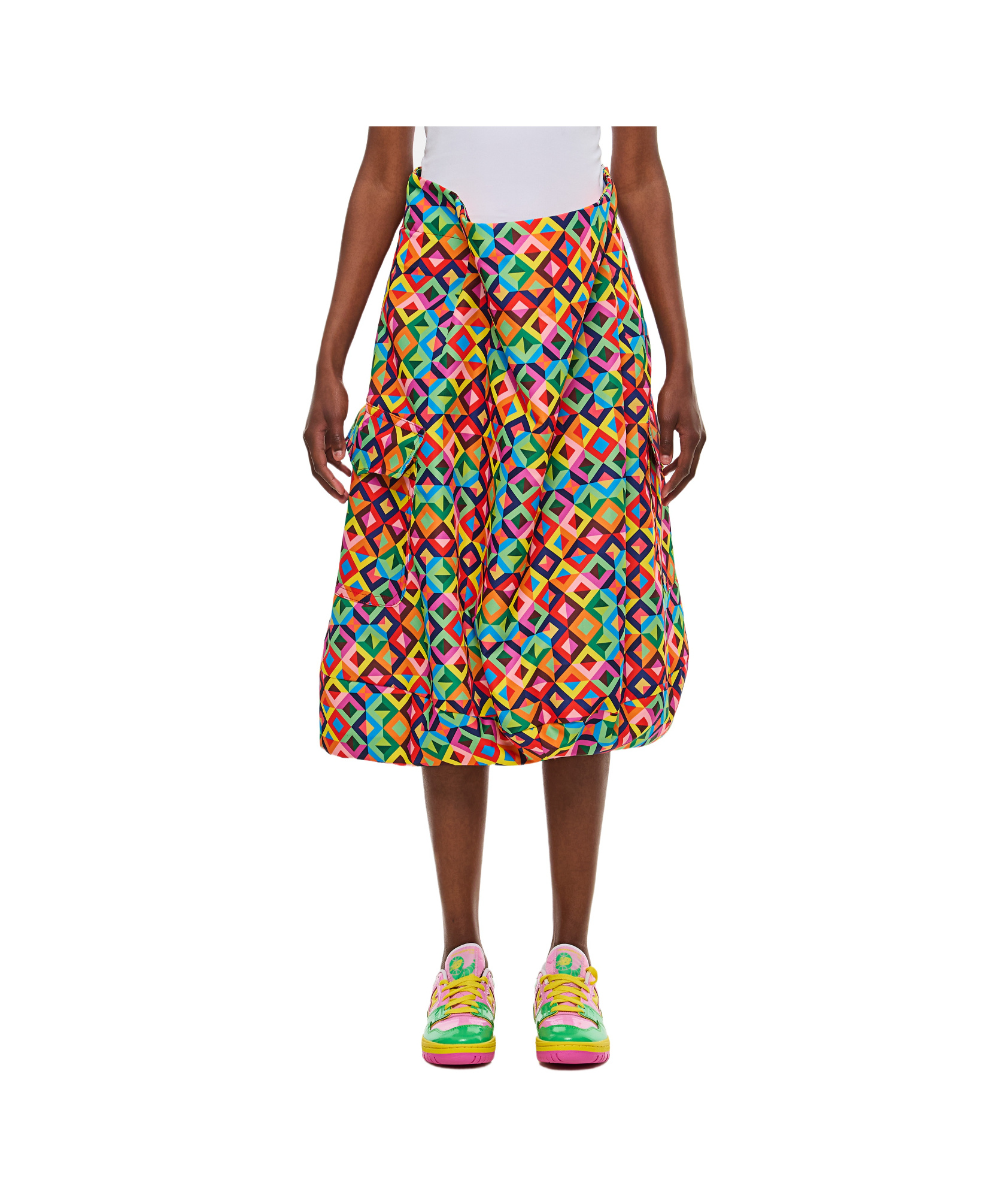 COMME DES GARÇONS COMME DES GARÇONS GEOMETRIC PRINTED SKIRT