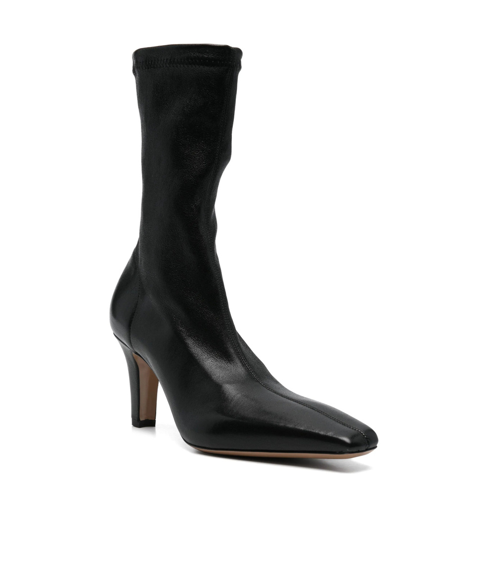 Paris Texas 80mm Leather Boots In Black