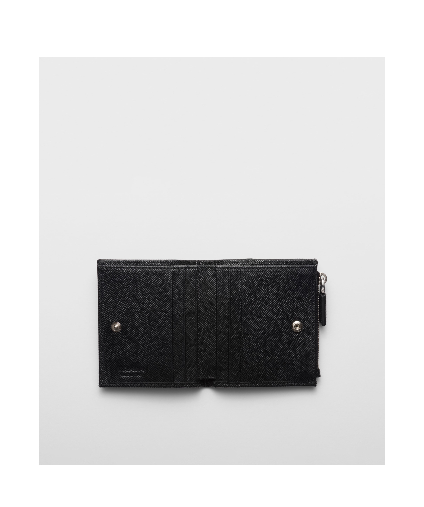Prada Small Re-nylon Wallet In Black
