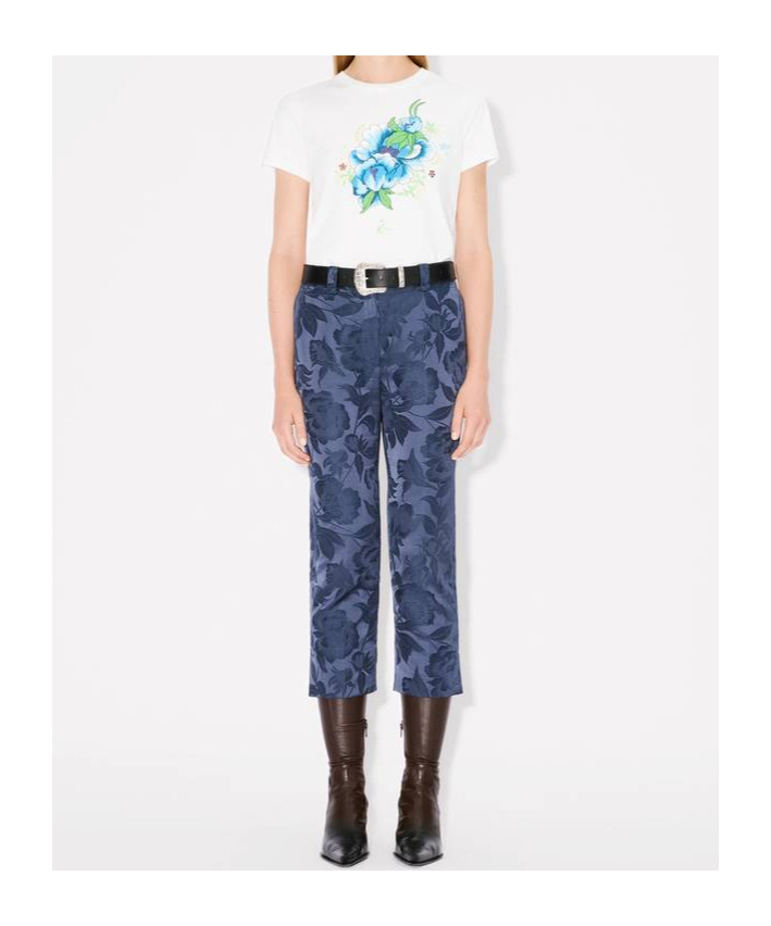 Kenzo Item O-neck Short-sleeved T-shirt In White
