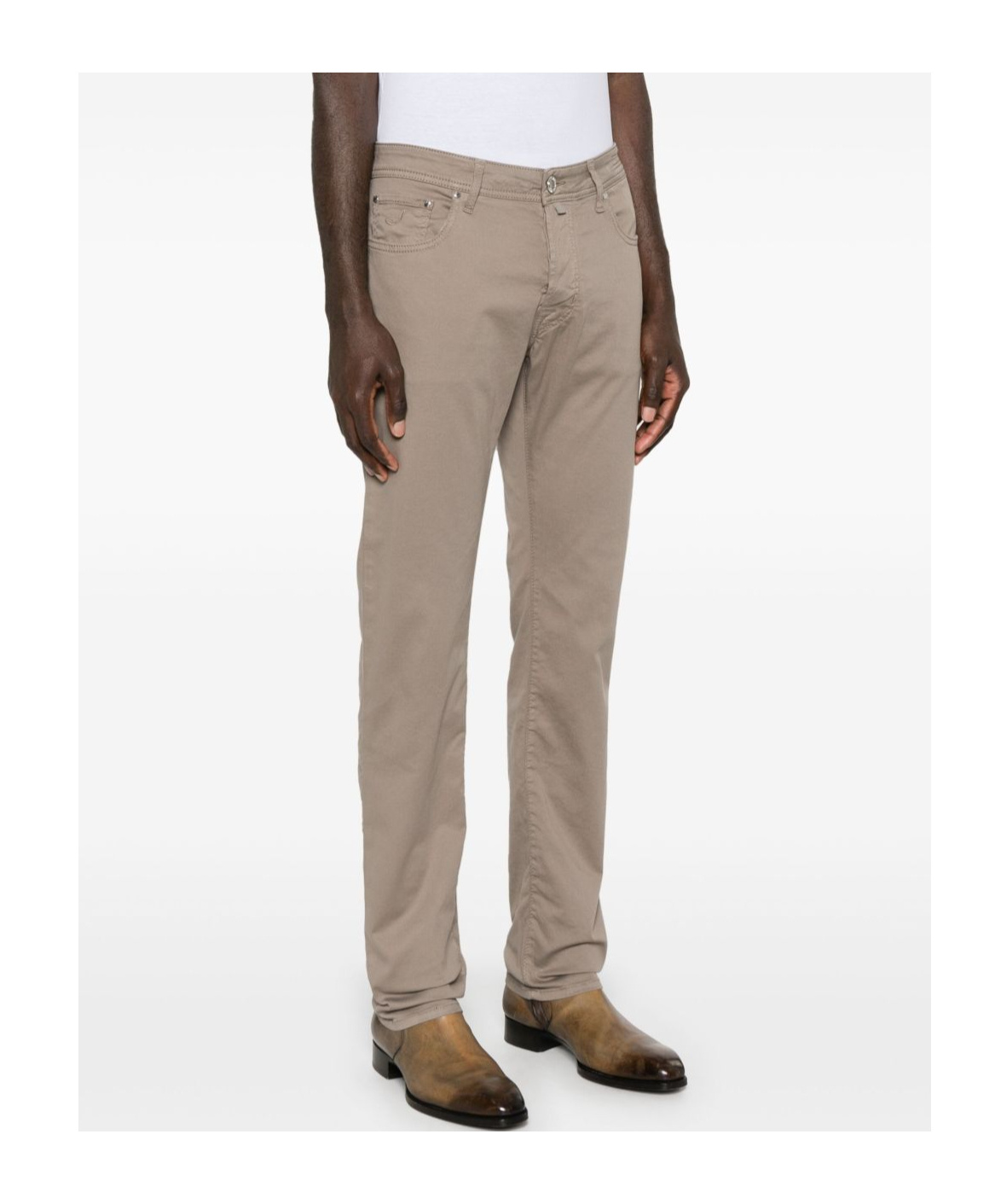 Jacob Cohen Belt-loop Jeans In Nude