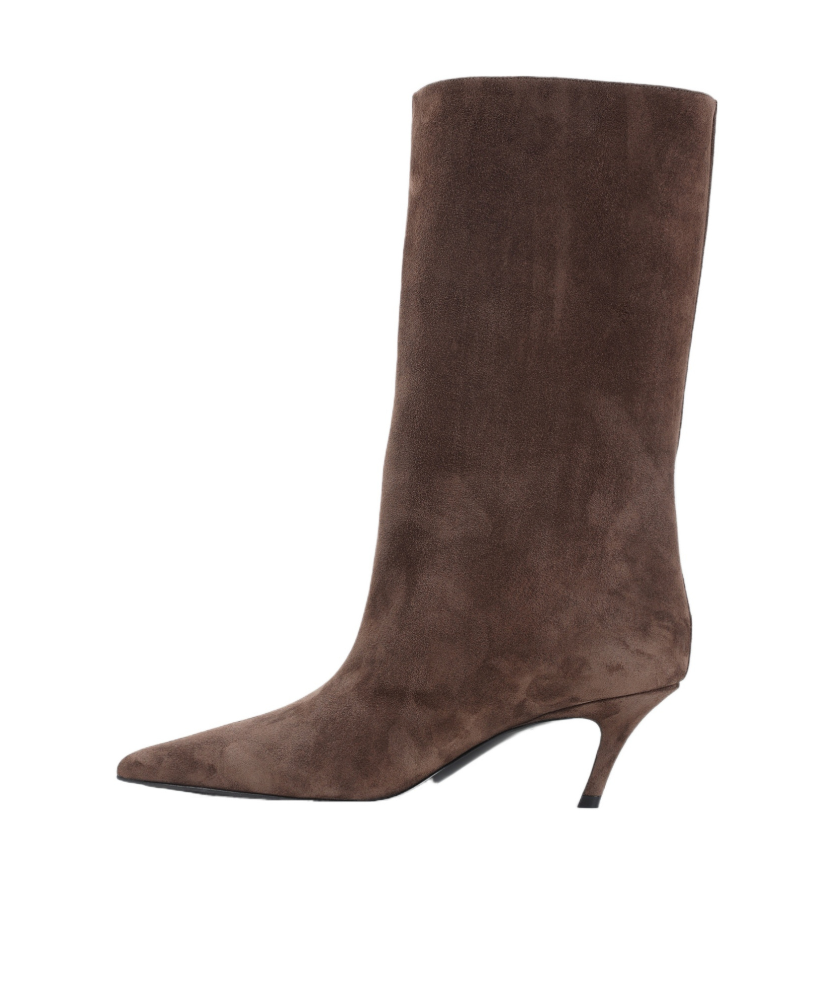 Amina Muaddi Pointed-toe Ankle Boots In Brown