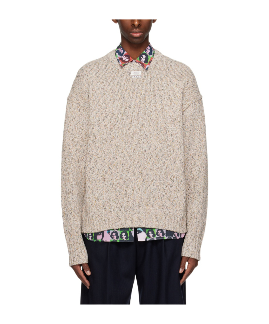 Ader Error Pullover Sweater In Gray