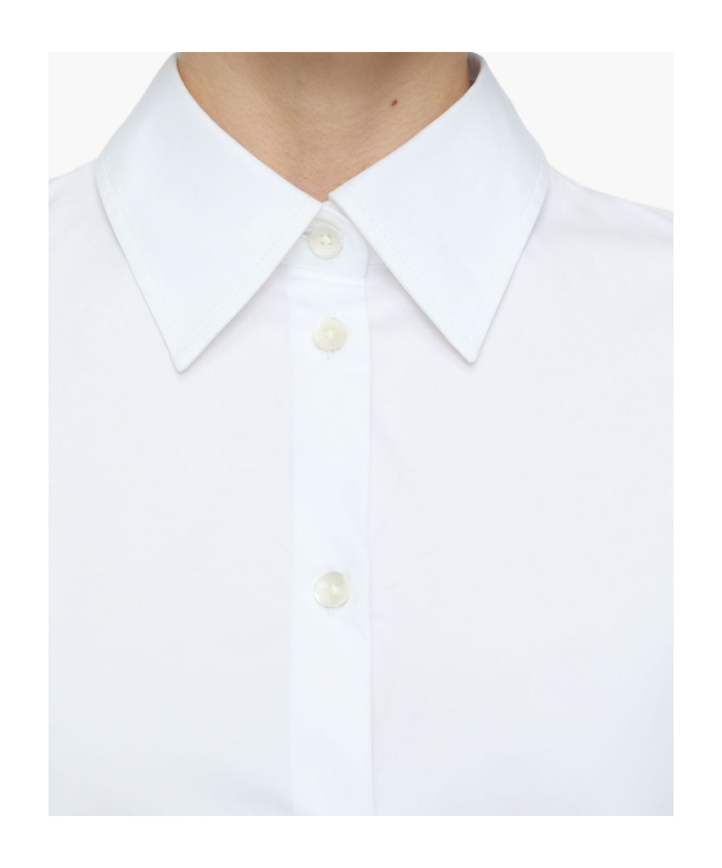 Shop Closed Pleated-sleeve Shirt In White