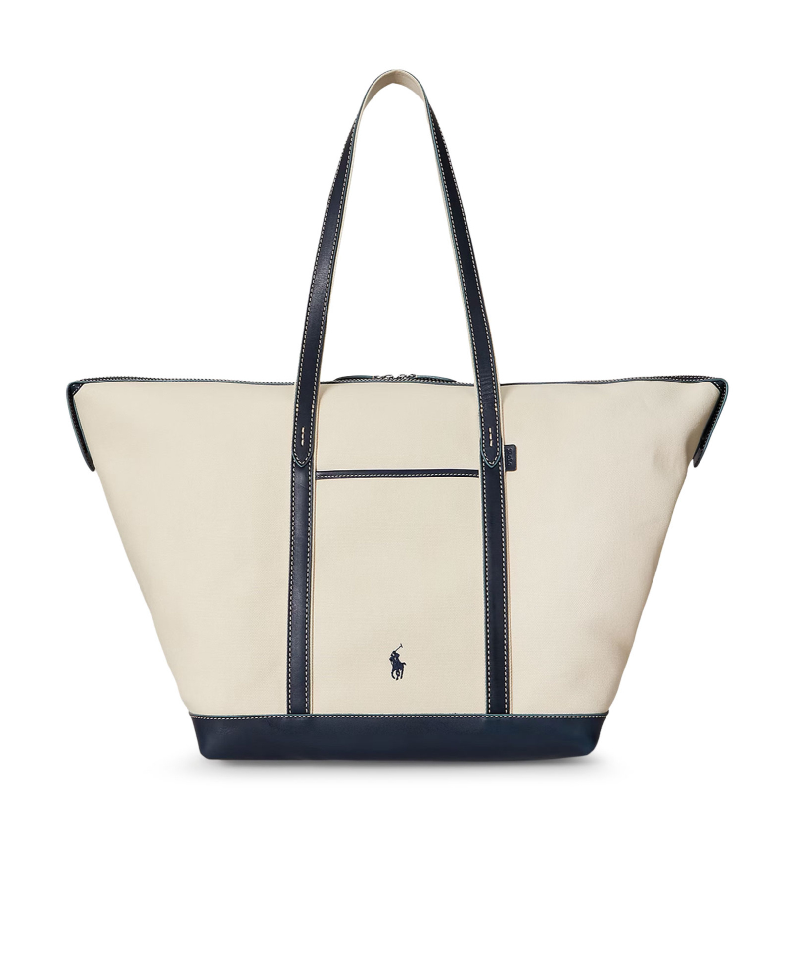 Polo Ralph Lauren Logo Embroidered Large Tote Bag In Brown