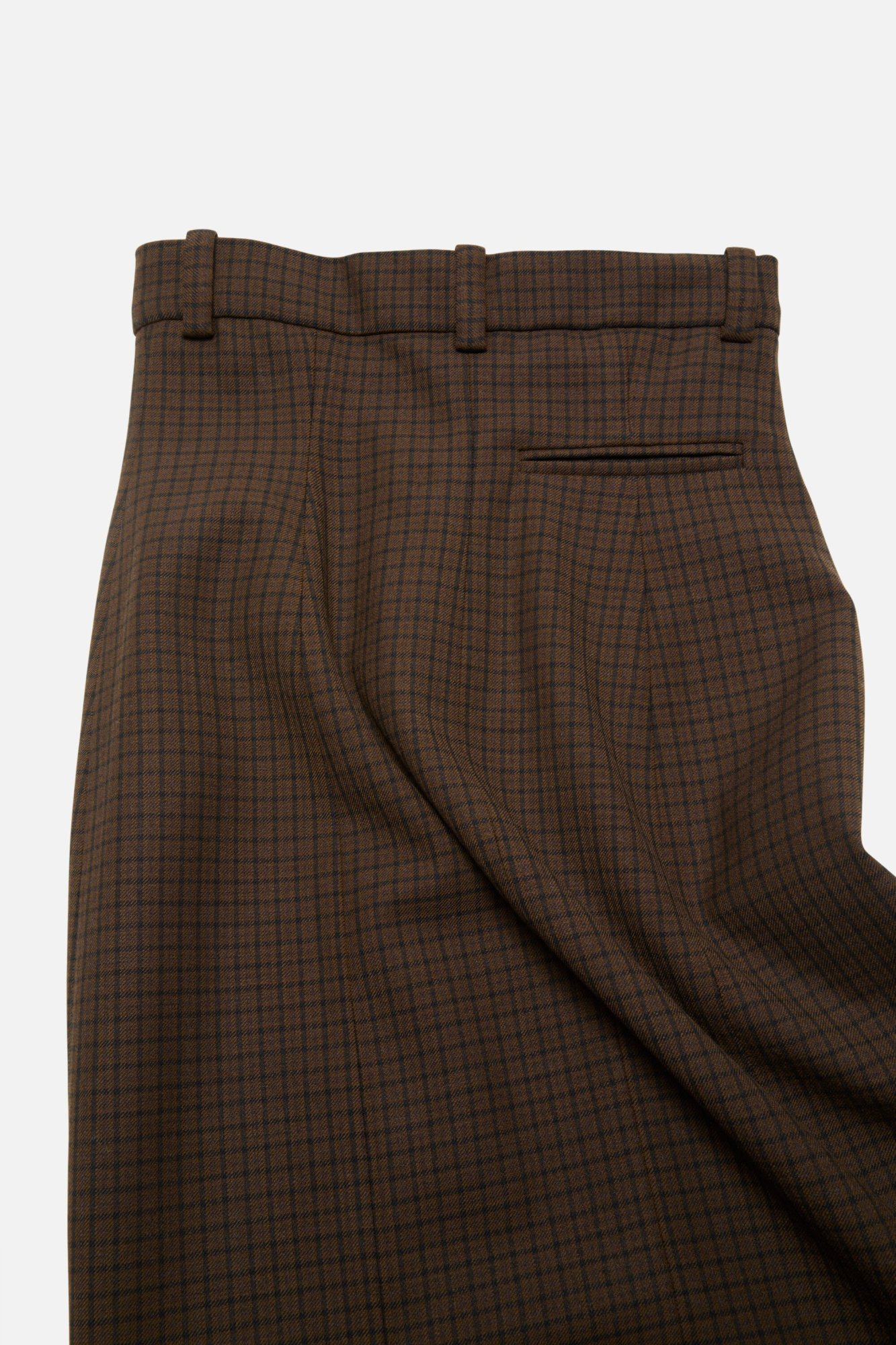 Acne Studios High-waisted Checked Skirt In Brown