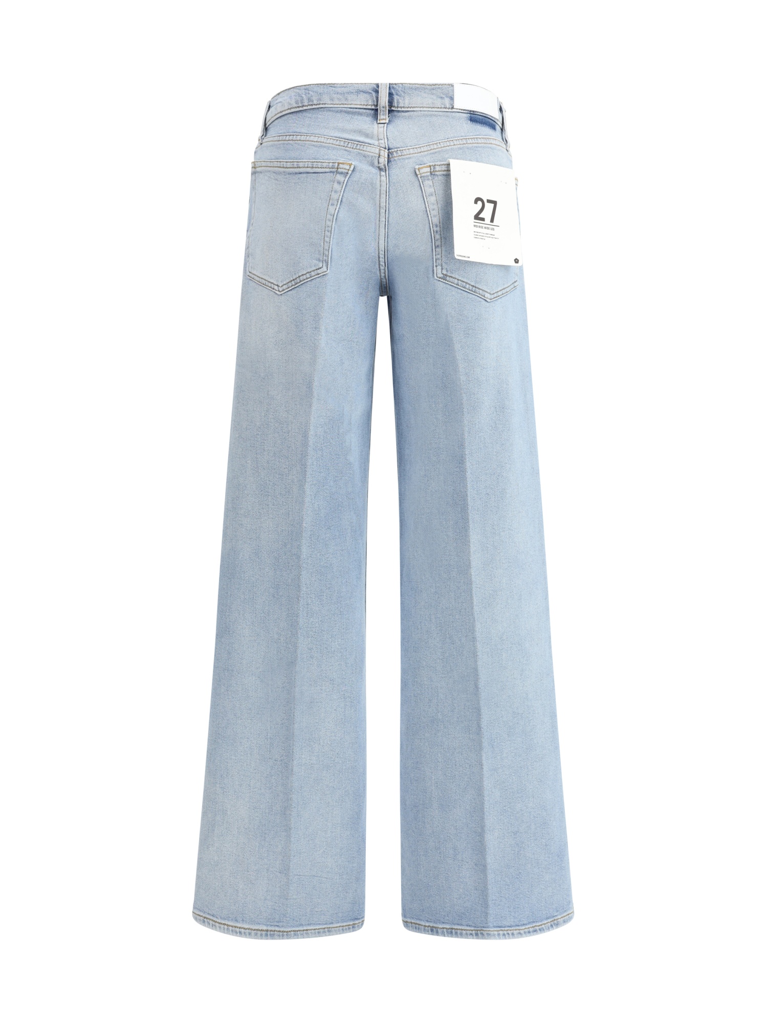 Re/done Mid-rise Wide-leg Jeans In Blue