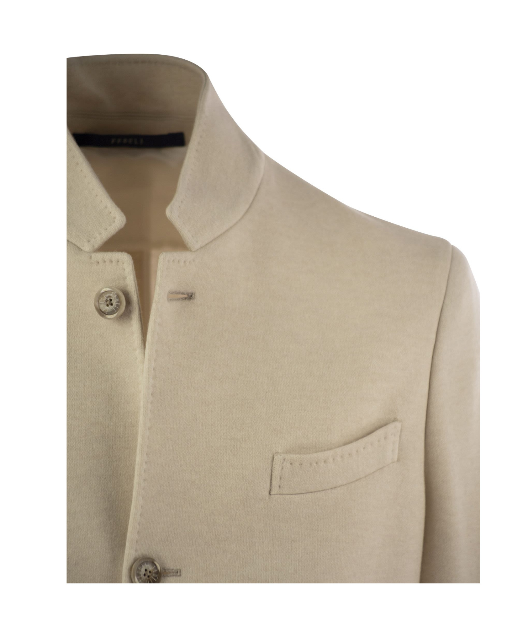 Fedeli Single-breasted Blazer In Nude