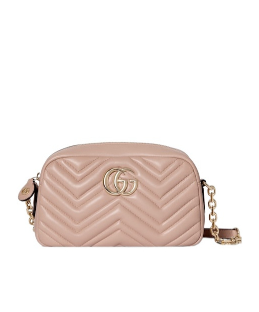 Gucci Gg Marmont Small Camera Bag In Pink