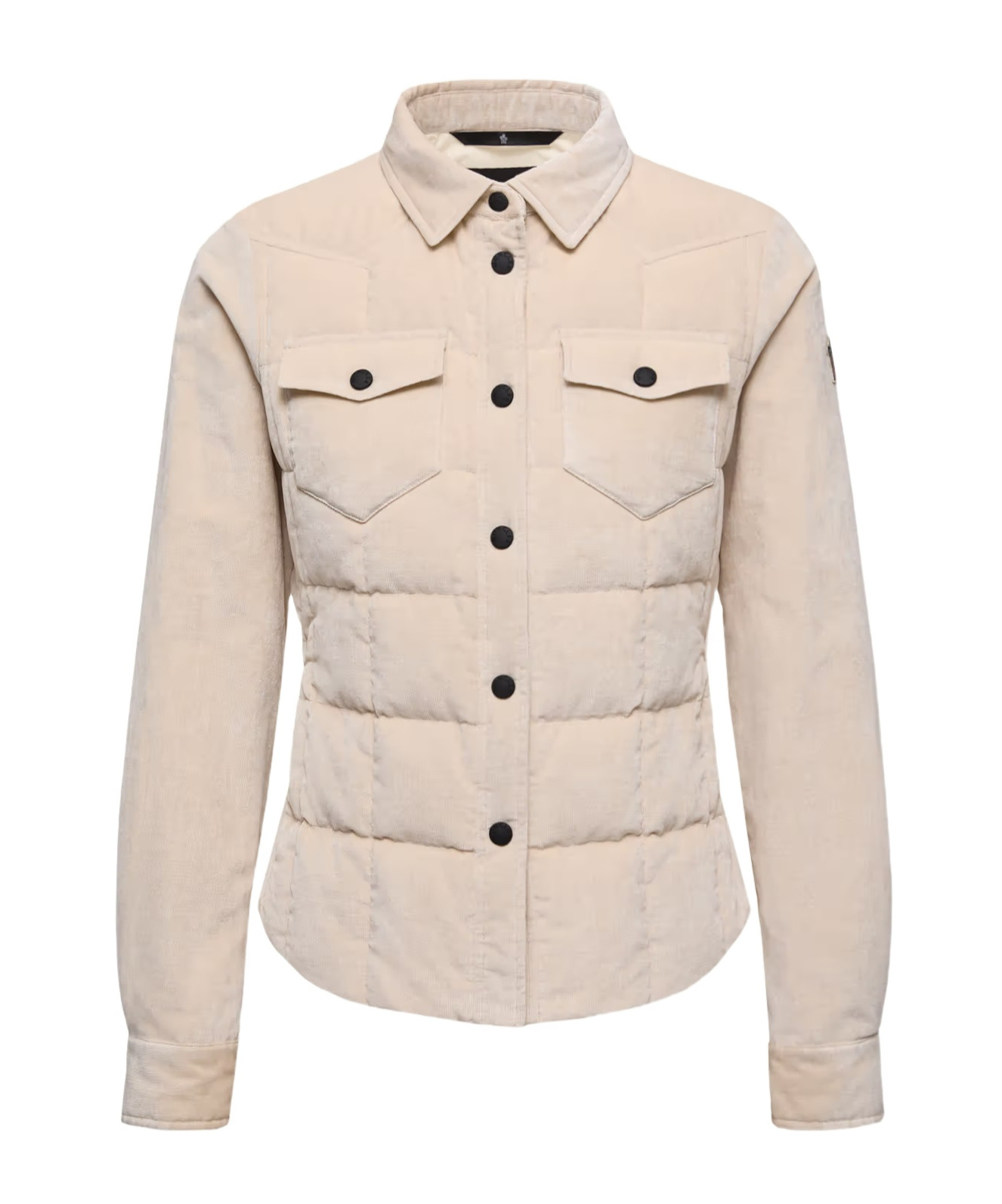 Moncler Nangy Down Shacket In Neutral