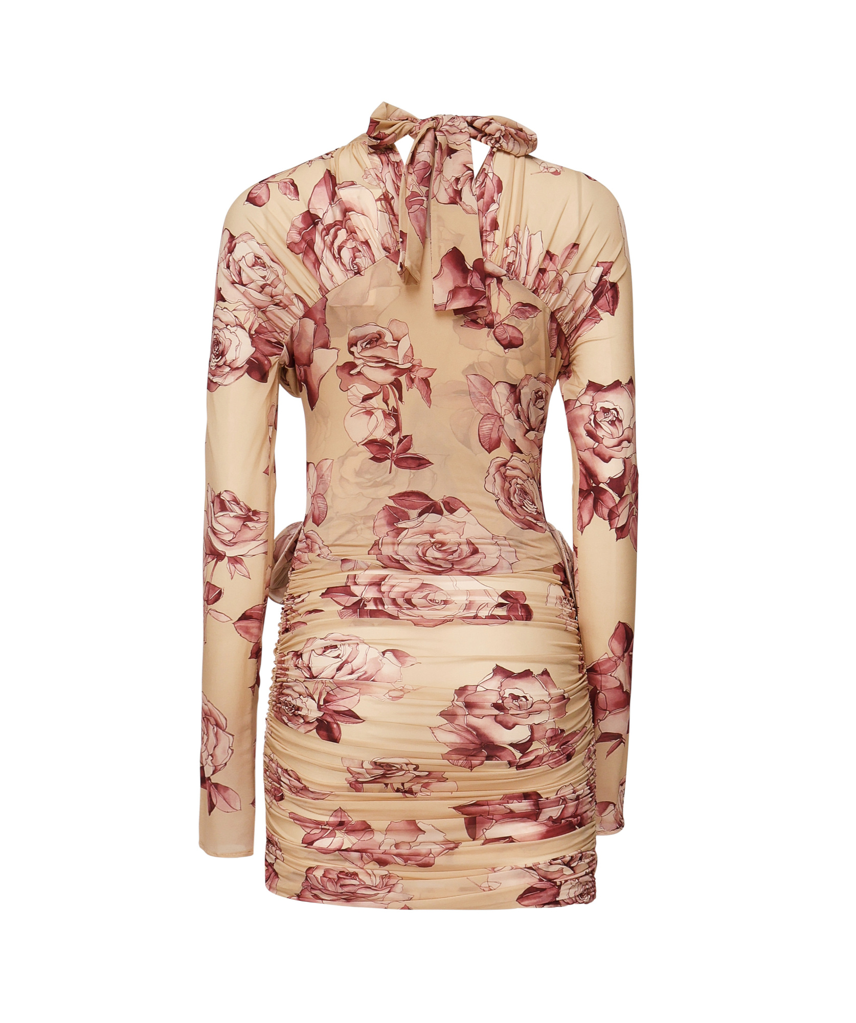 Magda Butrym Magda Burtym Sheer Long Sleeve Bustier Midi Dress
