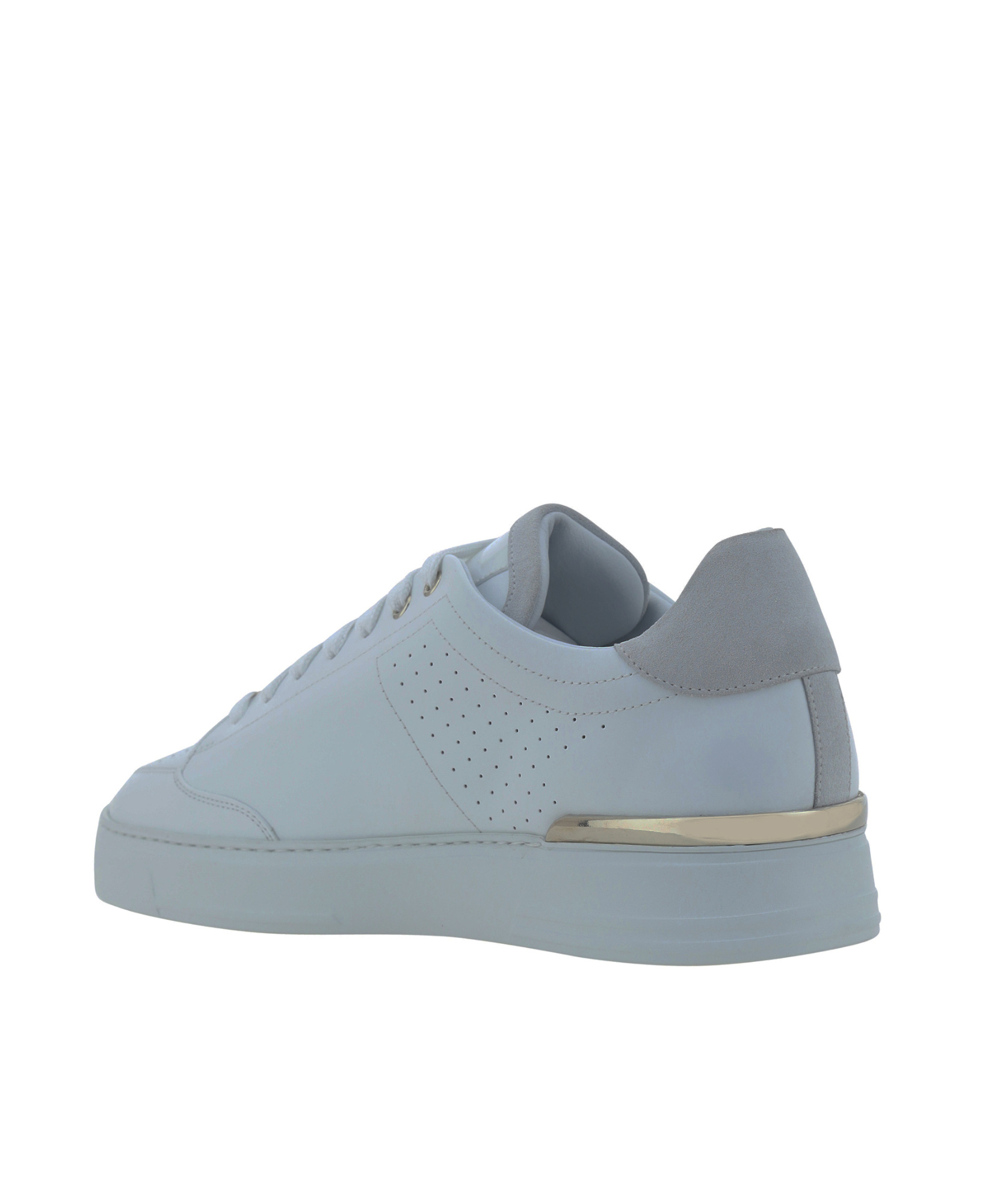 Philipp Plein Hexagon Leather Sneakers In Gray