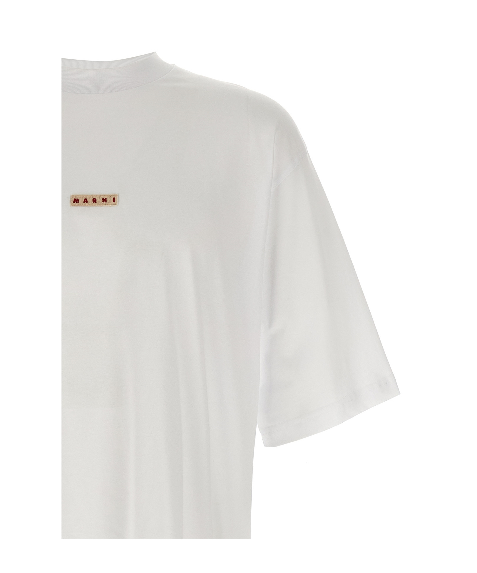 Marni Logo Patch T-shirt In White