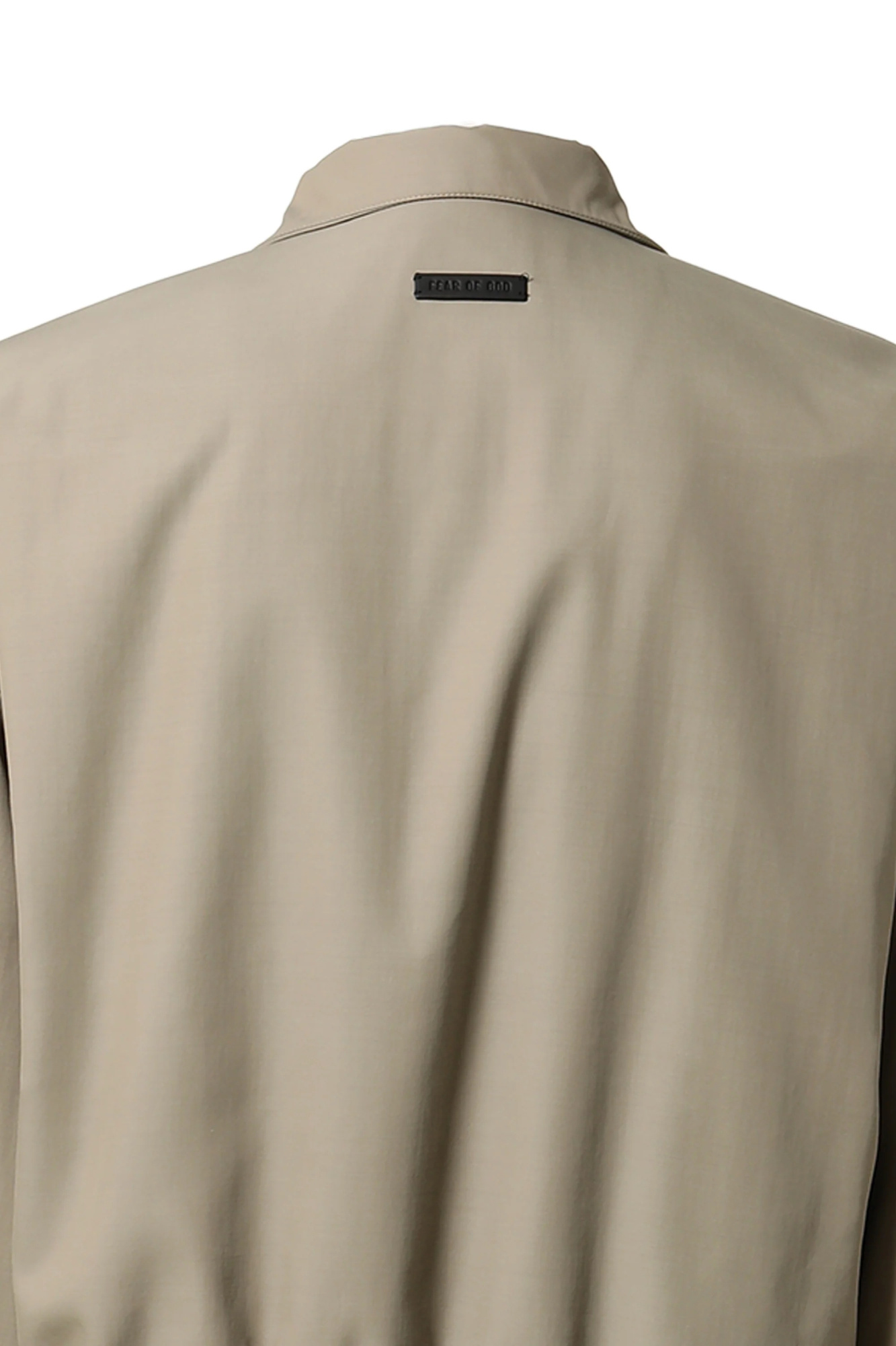 Fear Of God High Collar Long Sleeve Casual Jacket In Brown