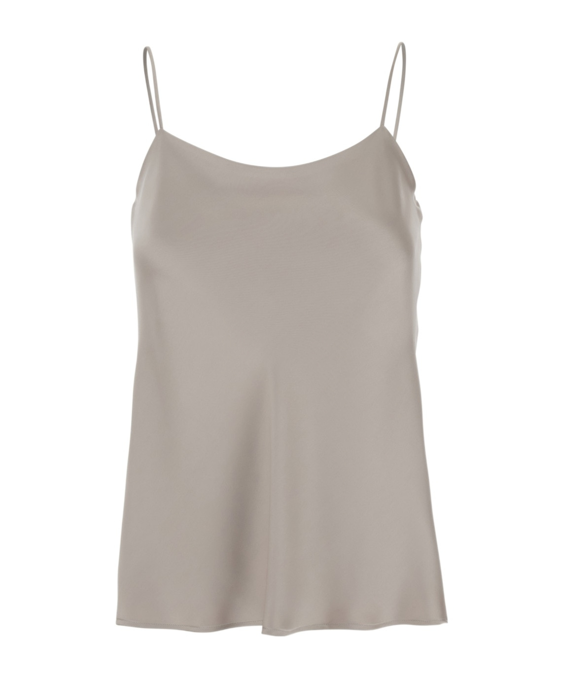 Herno Beige Top With Spaghetti Straps In Satin Woman