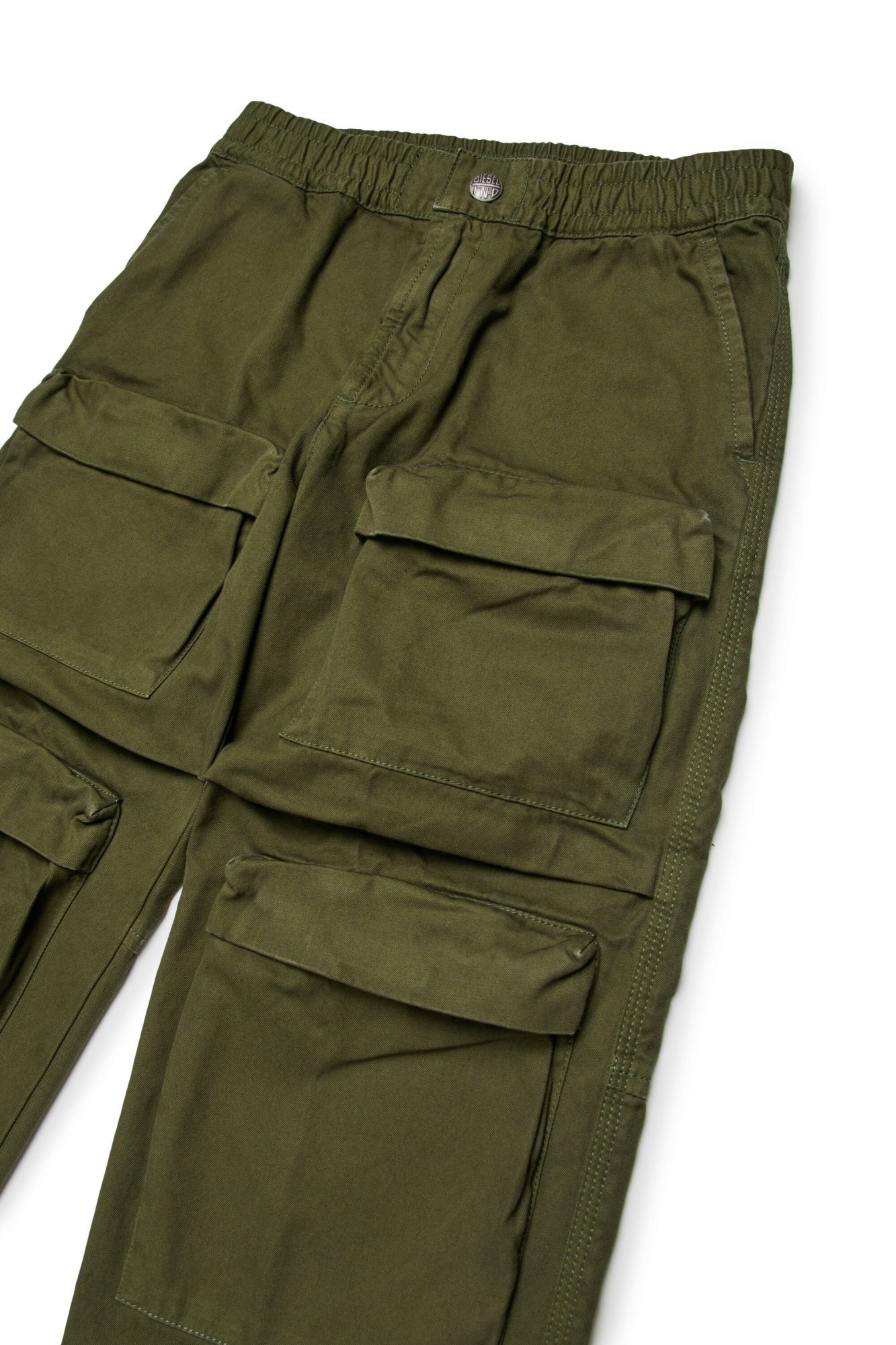 Diesel Cotton Trousers In Green