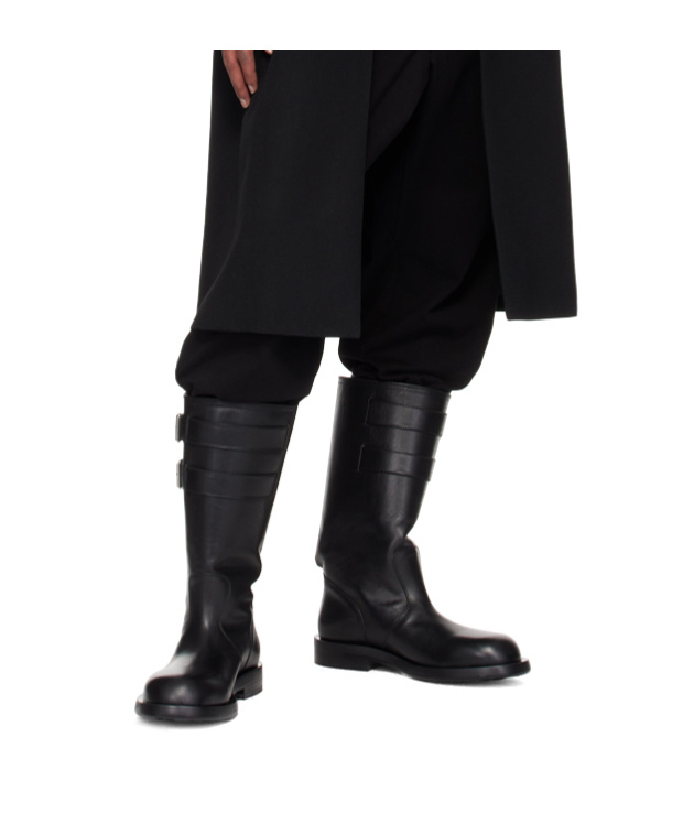 Ann Demeulemeester Black Milan Soft Biker Boots