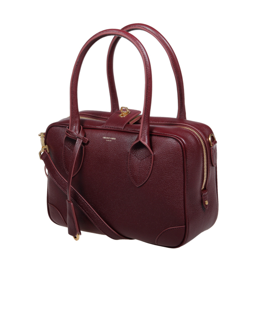 Golden Goose Logo-stamp Leather Tote Bag In Red